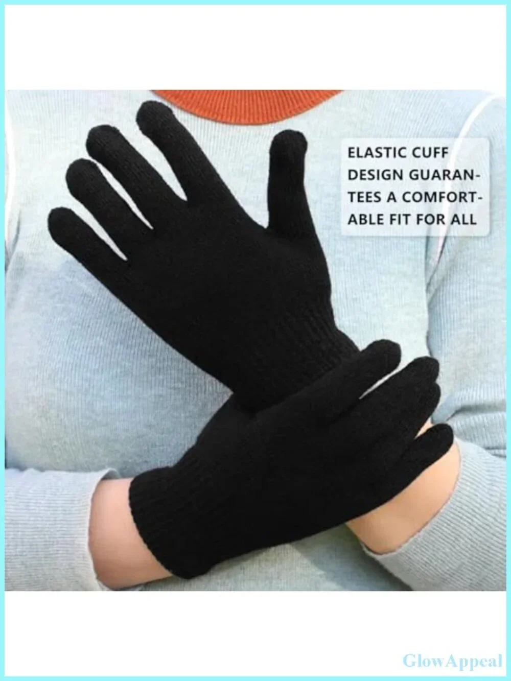 3 Pairs Winter Magic Gloves Adults Warm Knit Stretchy Unisex